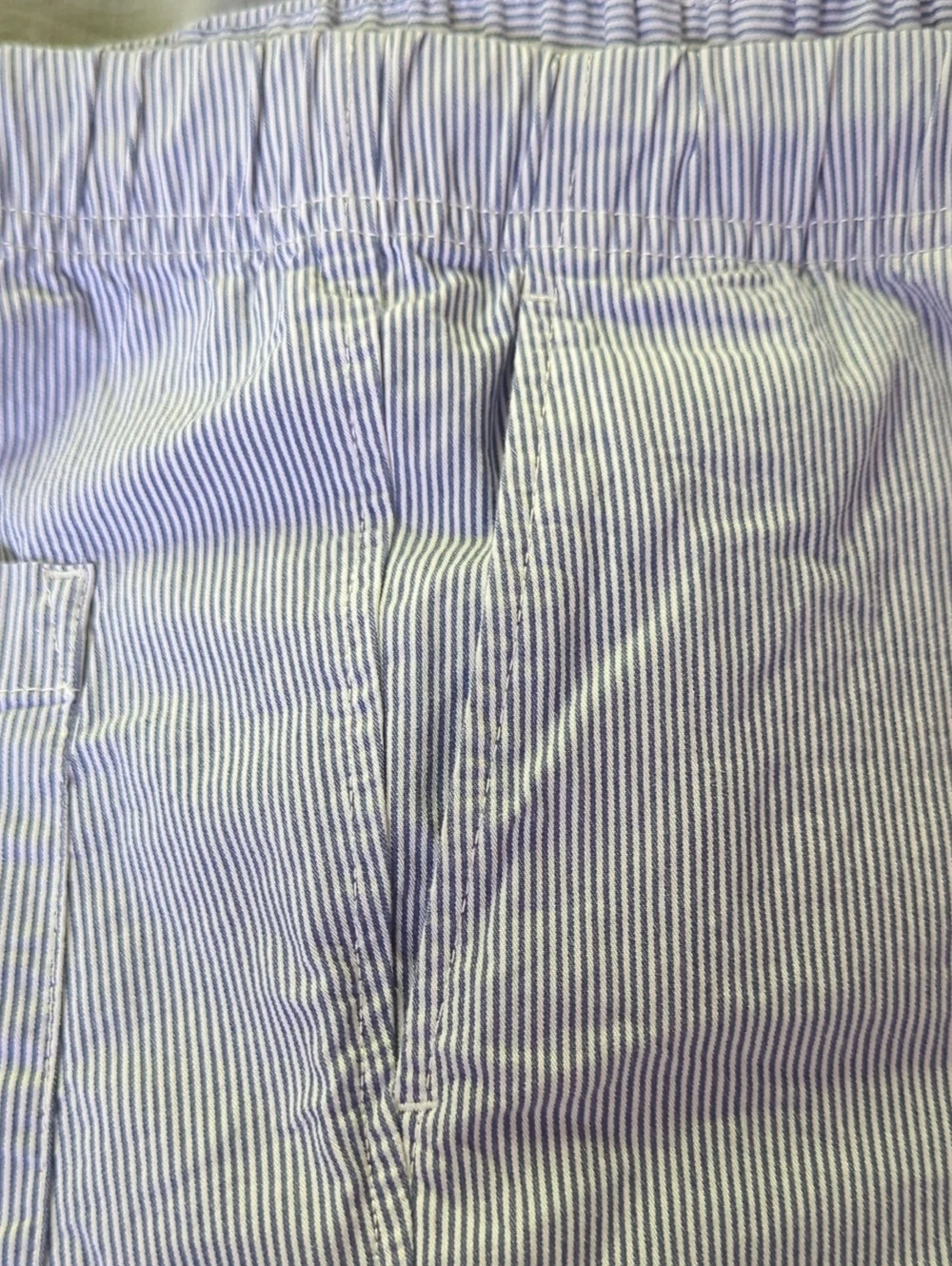 Uniqlo Men's Light Blue Seersucker Chinos